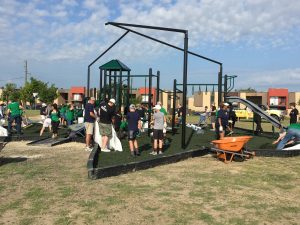 GroundSmart rubber mulch donated to local playground