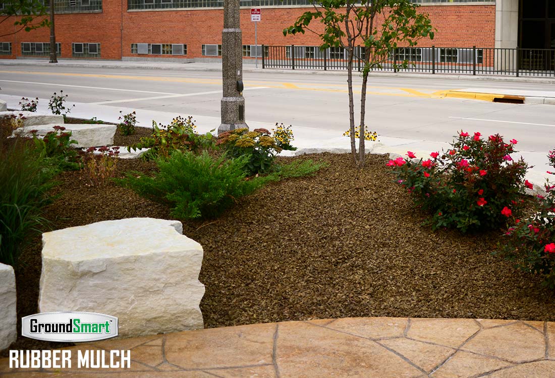 Landscape Rubber Mulch Perfect For, Is Rubber Mulch Good For Landscaping